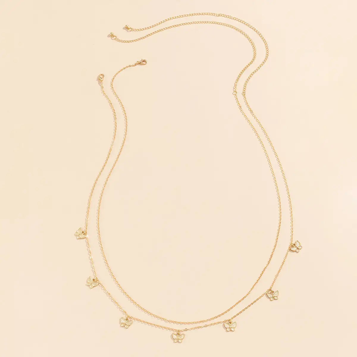 Double Layer Butterfly Waist Chain